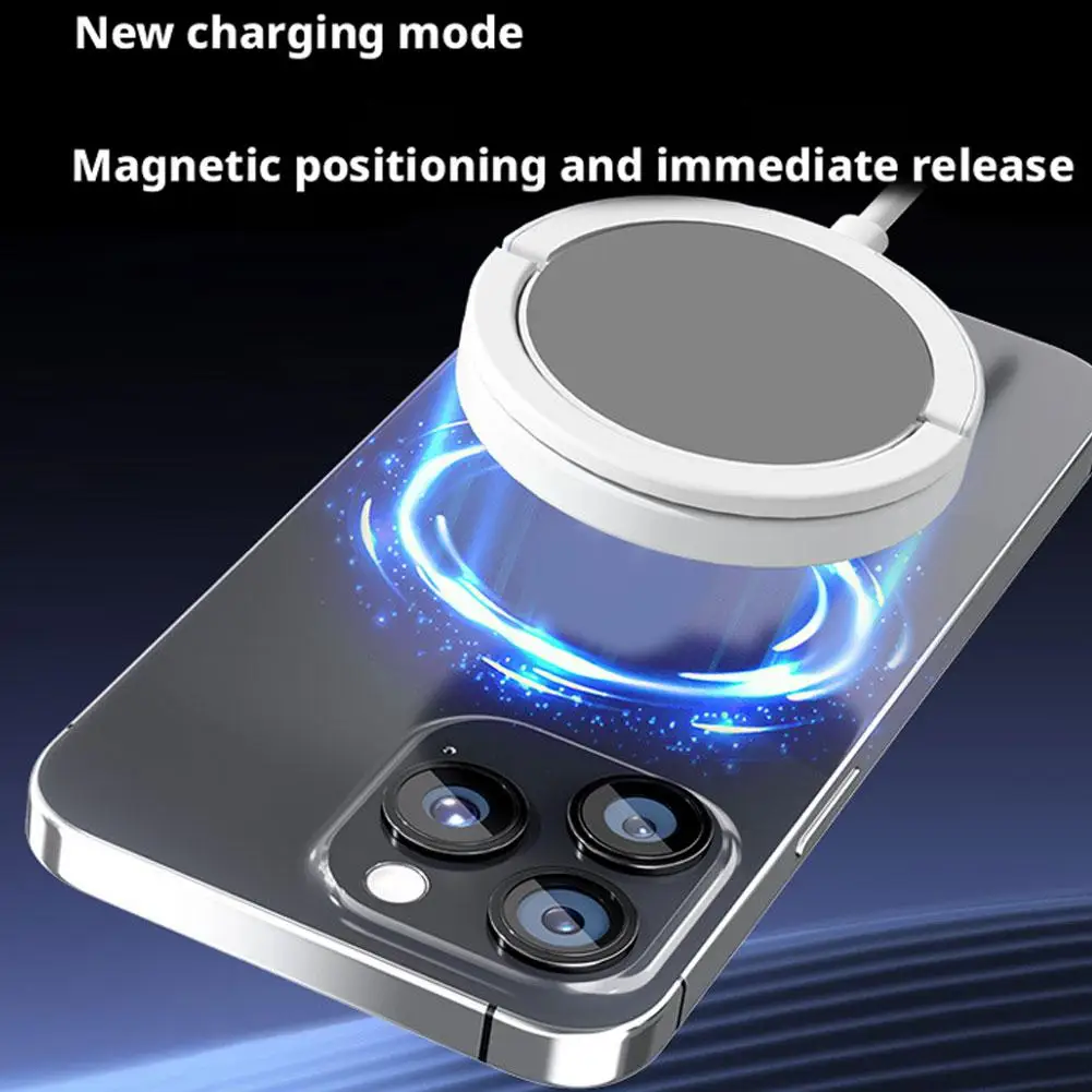 Magnetyczna podstawka ładująca do telefonu, uchwyt na telefon z magnetycznym ładowaniem bezprzewodowym, wspornik na telefon komórkowy do iPhone 17 Magsafe ﻿
