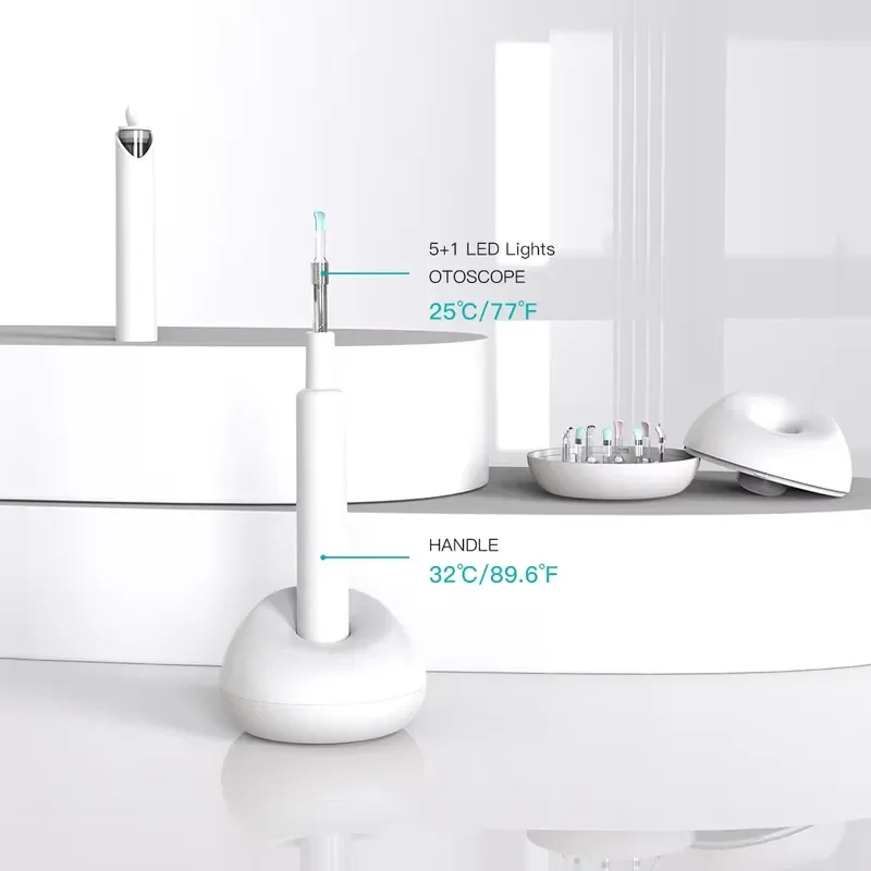 Hot Selling Baby Care Earwax Visual Ear Spoon Integrated Wifi Intelligent Visual Smart Earpick Blue view 5