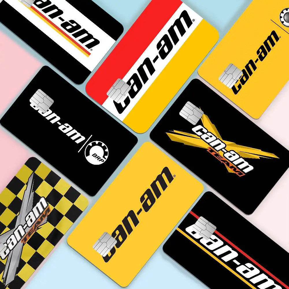 Can-Am Spyder Logo Cartoon Credit Card Skin Stickers for Bank Card Bus Metro Card Sticker Waterproof Women Gift