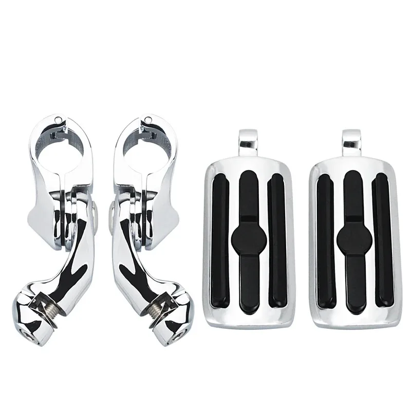 

1-1/4" Motorcycles Engine Guard Highway Foot Pegs Mount Kit For Honda Harley Touring Road King Street Glide Sportster XL1200 883