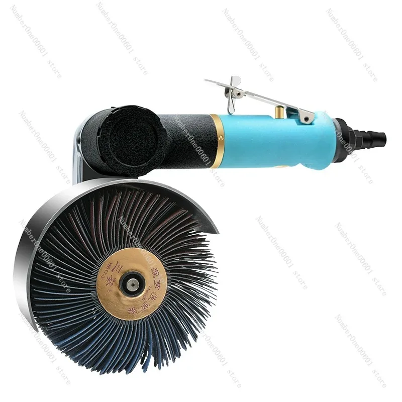 Pneumatic Sandpaper Grinder, Different Face Grinder, Furniture Grinding, Round Tube Sandpaper Machine BD-7041