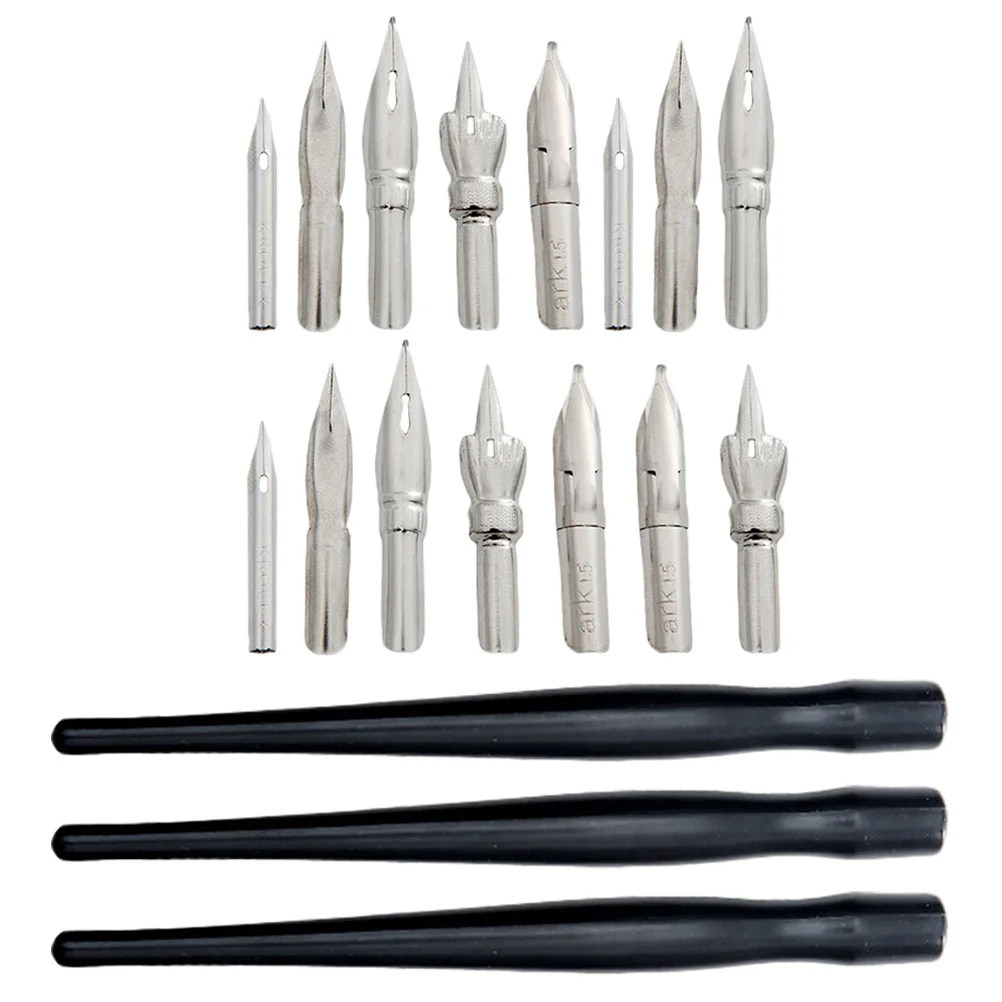 

3 set Drawing Holder Stainless Steel Nib Ergonomic Design For Thin Line Sketching Watercolor Tool Line Drawing Pens Ruling Pen