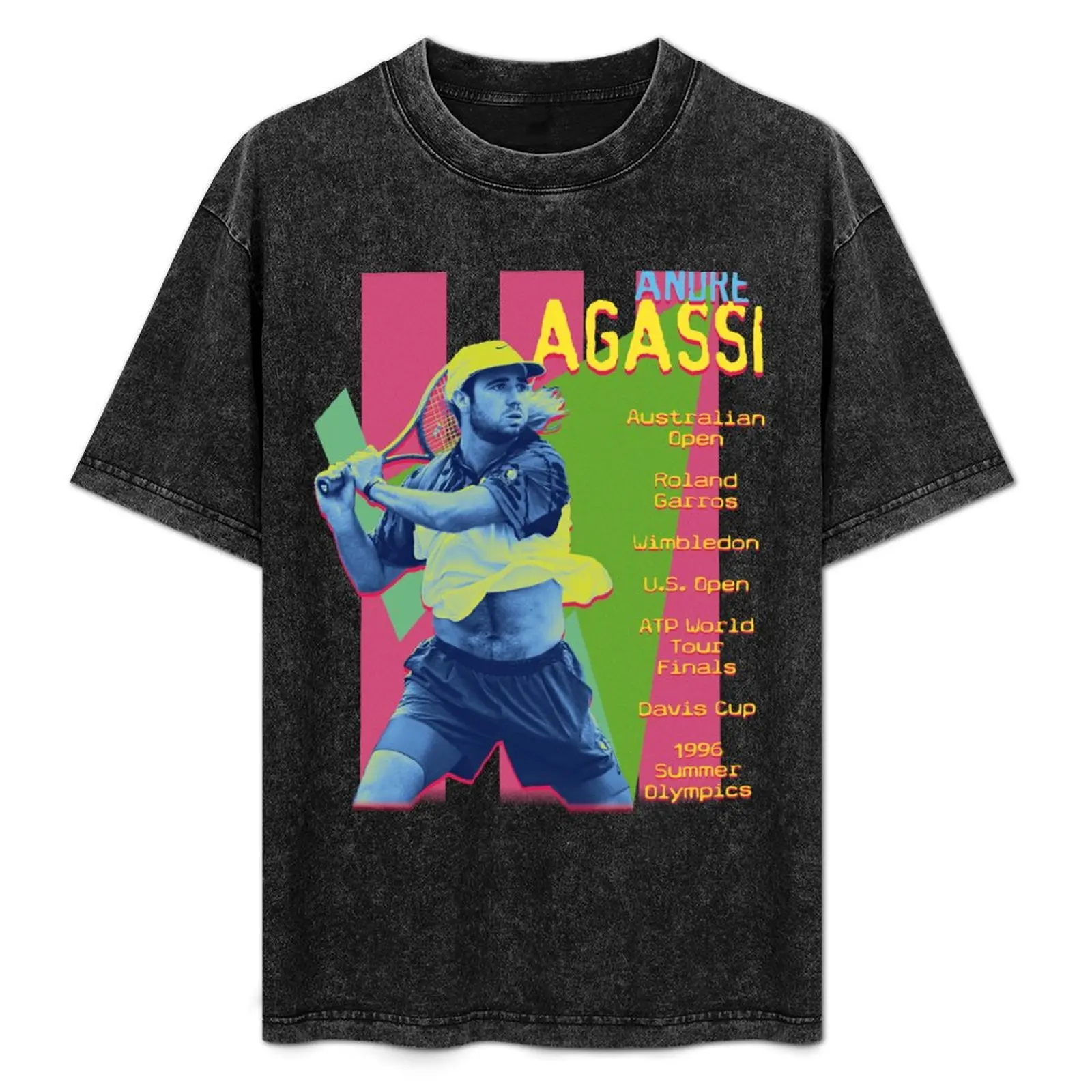 

That Andre Agassi's Vintage Tee T-Shirt Street Style Casual Tee Shirt