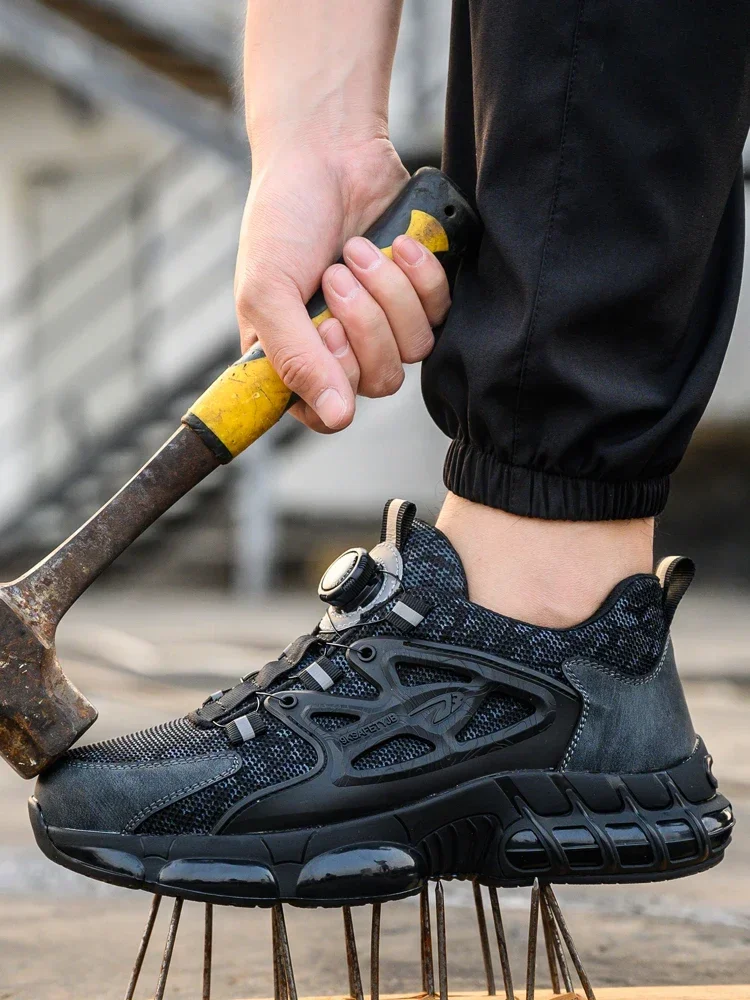 Schoenen met stalen neus voor mannen en vrouwen Comfortabele en veilige werksportschoenen Industriële antislip lekbestendige veiligheidsschoenen - afbeelding 2