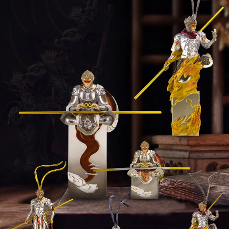 Wukongs , Black Myth Wukong Statue,Monkey King Action Figure, Monkey Ornaments Sculpture Office Bedroom Decoration