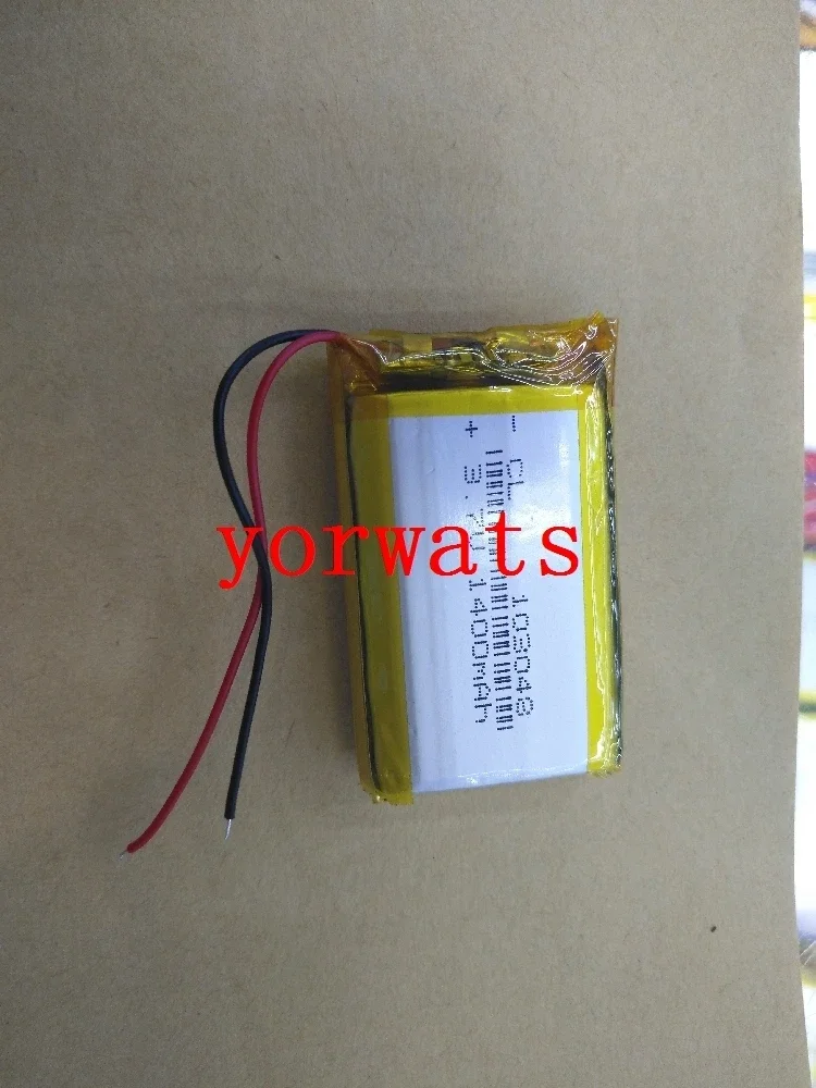 Nieuwe Hot Een oplaadbare Li-ioncel Nieuwe 3,7 V lithium-ionbatterij 103048   1400 mAh e-book digitale MP5-navigator MP4