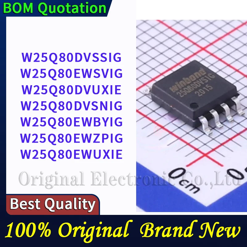 W25Q80DVSSIG W25Q80EWSVIG W25Q80DVUXIE W25Q80DVSNIG W25Q80EWBYIG W25Q80EWZPIG W25Q80EWUXIE  PC shell