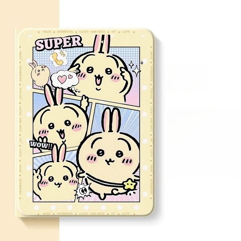 

Чехол Chiikawa Usaqi 2025 A16 11th Ipad 10th Air4 5 10,9 дюйма 2024 Air6 Pro 13 дюймов 21 9th 10,2 дюйма с рисунком Mini7 6 8,3 дюйма, чехол