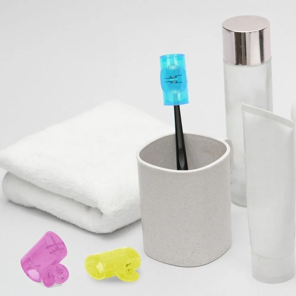 Plastic Toothbrush Storage Clip Portable Toothbrush Head Storage Clip Portable Toothbrush Box Toothbrush Shell Transparent
