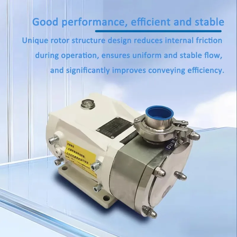 

Sanitary High Viscosity Rotor Lobe Pump Head for Sugar Syrup Fluid Transfer Positive Displacement Gear Pump Head