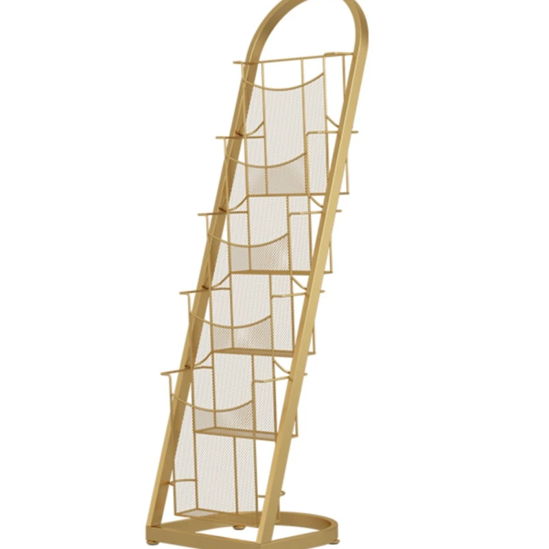 

Magazine rack, promotional materials, single-page display shelf