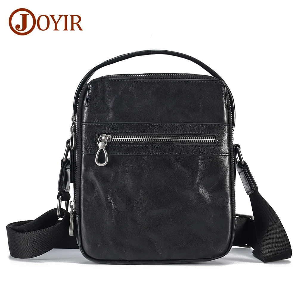 JOYIR Genuine Leather Men's Shoulder Bag Vintage Crossbody Bags Male Sling Messenger Bags Man's Handbag  for 7.9