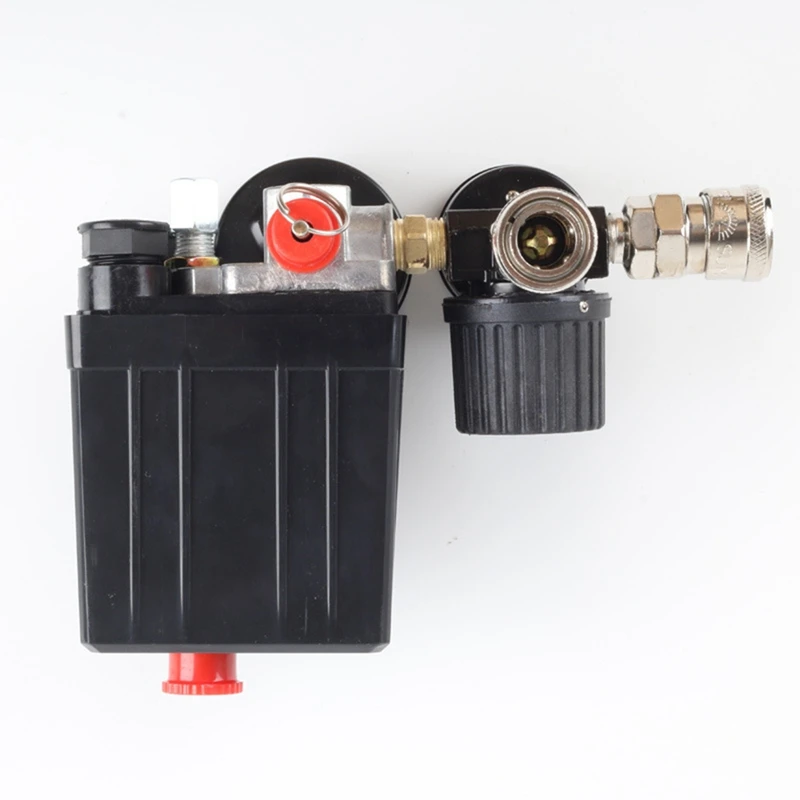Air Compressor Pressure Control Switch 3000L/Min 0-180 PSI Gauge 220V/380V Regulator Duty Pump