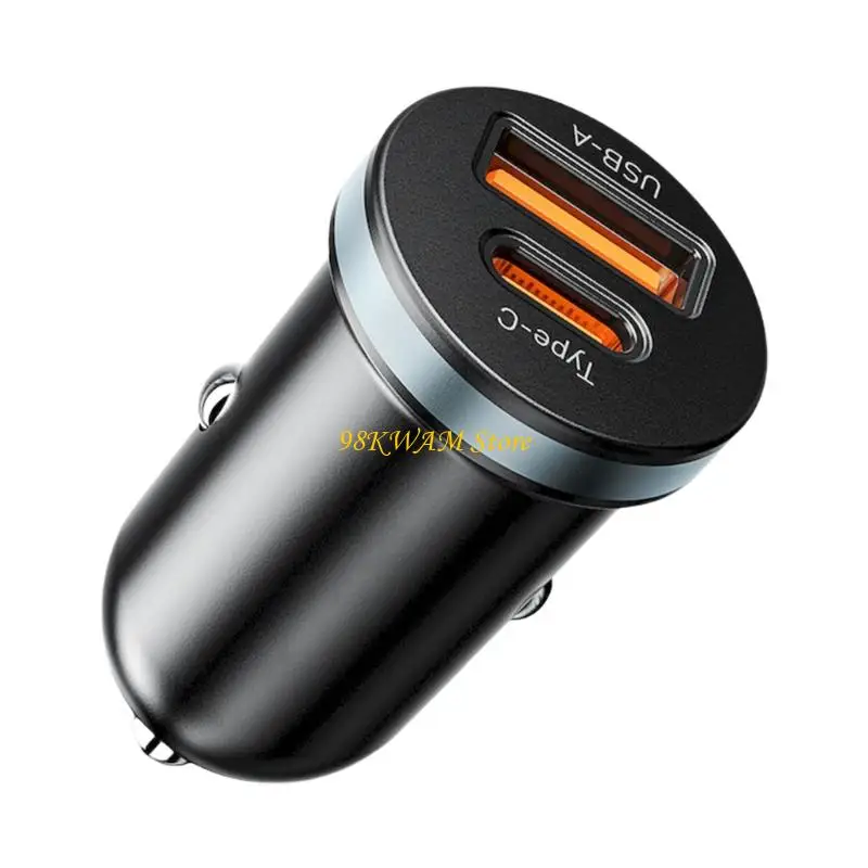 

Автомобильный адаптер питания высокой мощности 68 мкФ, 30 Вт, с двойным интерфейсом и технологией быстрой зарядки для ноутбуков