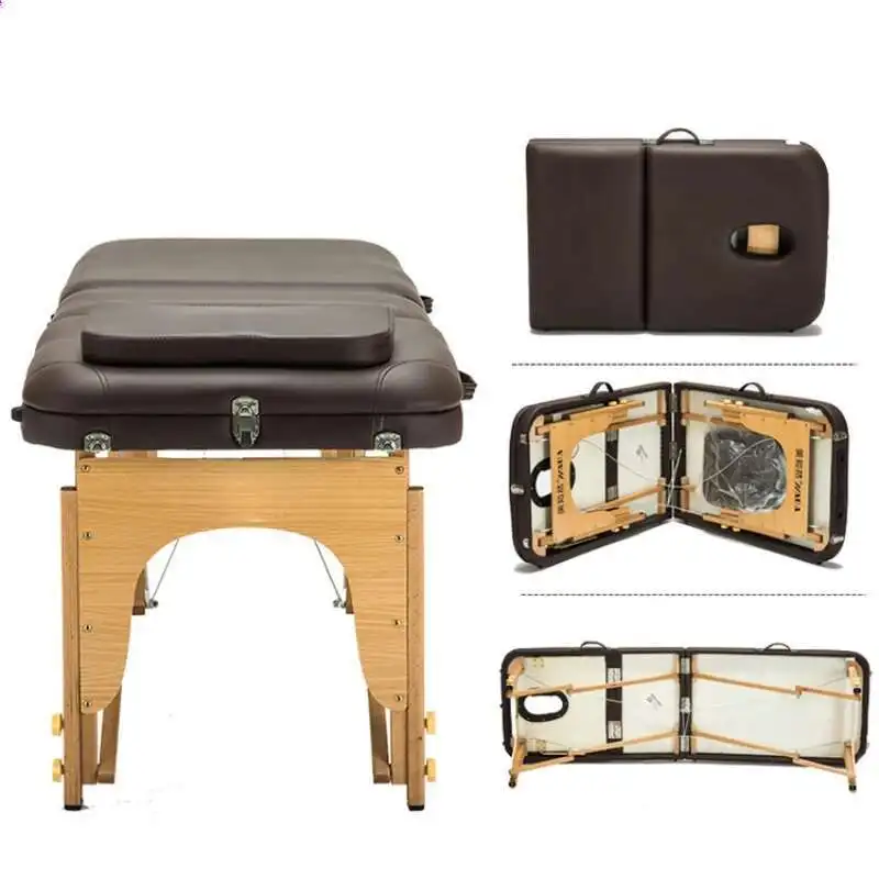 Lash Massage Face Bed Folding Wooden Metal Speciality Massage Table Knead Lettino Adjust Estetista Beauty Furniture RR50MB
