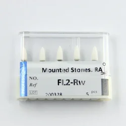 5pcs/lot  Dental Polishing Burs Flame Shape FW/RW White Stone Dentistry Teeth Care & polishing Grinding Tools