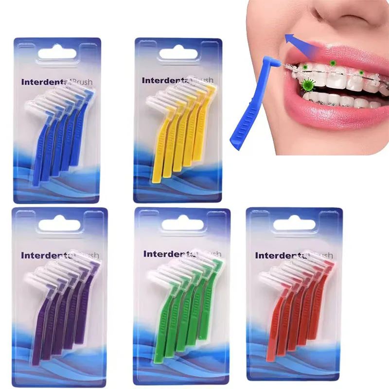 فرش بين الأسنان نظافة الفم خيط تنظيف الأسنان L شكل مسواك لينة تقويم الأسنان الأسنان صحية فرش الأقواس فرشاة الأسنان