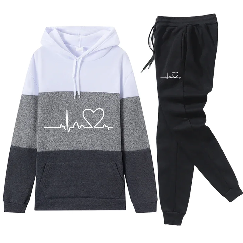 Hot Sales Women's Tracksuit Casual Hooded Sweatshirts Outdoors Sports Jogging Clothing Autumn Winter Daily Fashion Streetwear