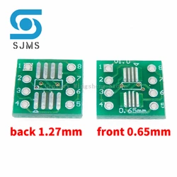 10PCS SOP8 turn DIP8 / SMD to DIP IC adapter Socket SOP8/TSSOP8/SOIC8/SSOP8 Board TO DIP Adapter Converter Plate 0.65mm 1.27mm