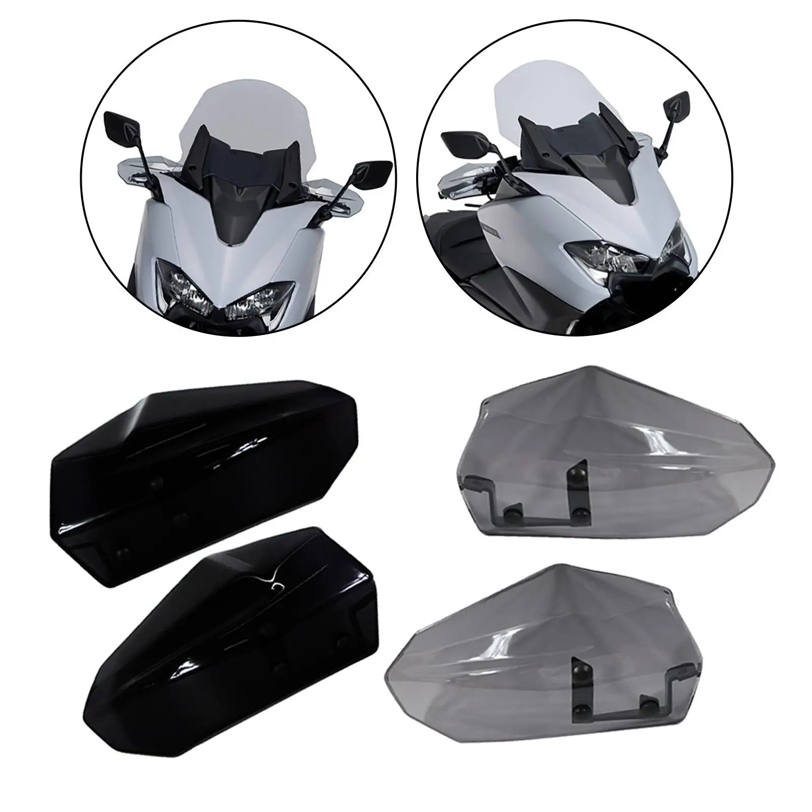 Front Motorcycle Handguard Protector Direct Replaces Hand Shield Guards Handlebar Extensions for Yamaha T-Max 530 Motocross