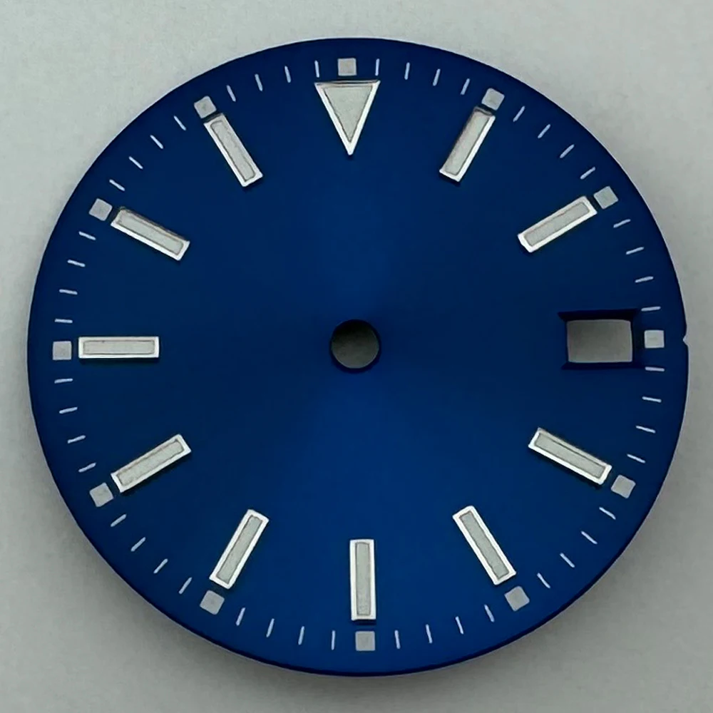 28.5mm Dial Luminous Fit NH35/NH36 Movement Watch Parts Blue Black Green Yellow Red image 5