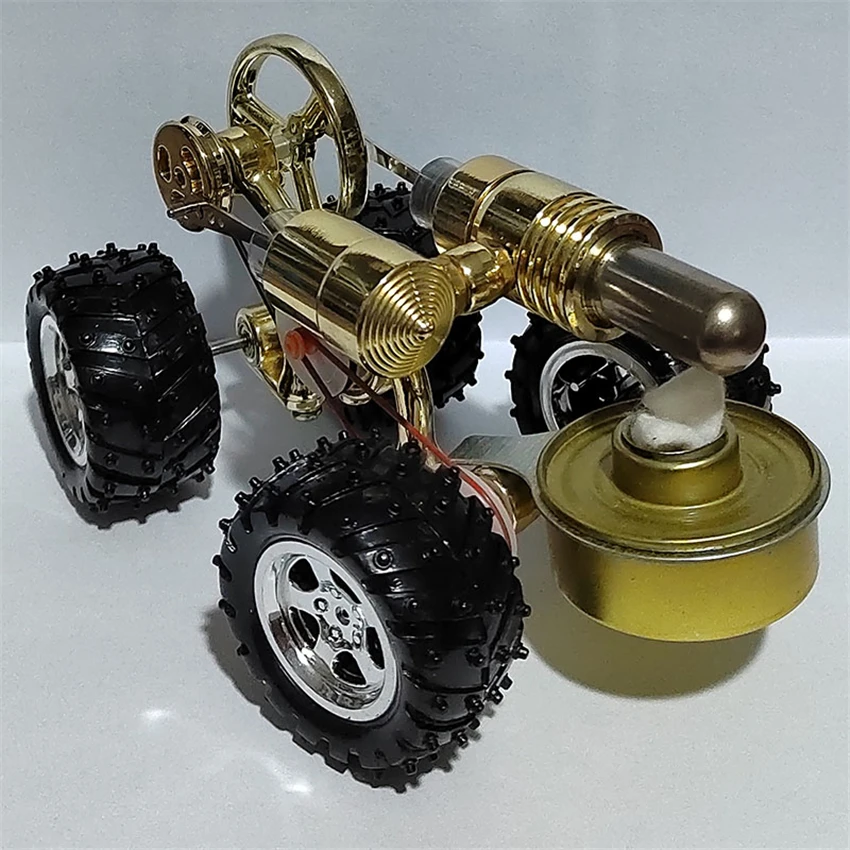 Engine Miniature Model External Combustion Powered Car Physics Science Experiment Toy Gift Small Steam Power Experimental Toy