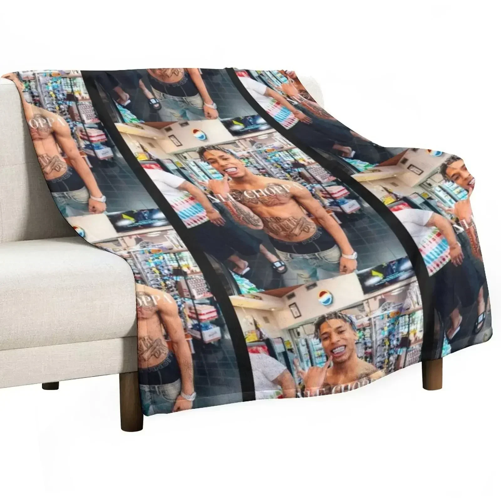 

NLE Choppa Throw Blanket Warm Comfortable Blanket for Office Napping