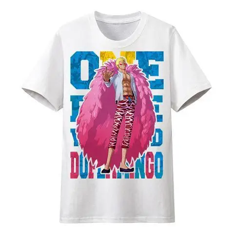 

One Piece T-shirt 2025 White Cotton Anime Tee Jewelry Bohemy Text Colorful Letters Oversized Streetwear Summer Fashion