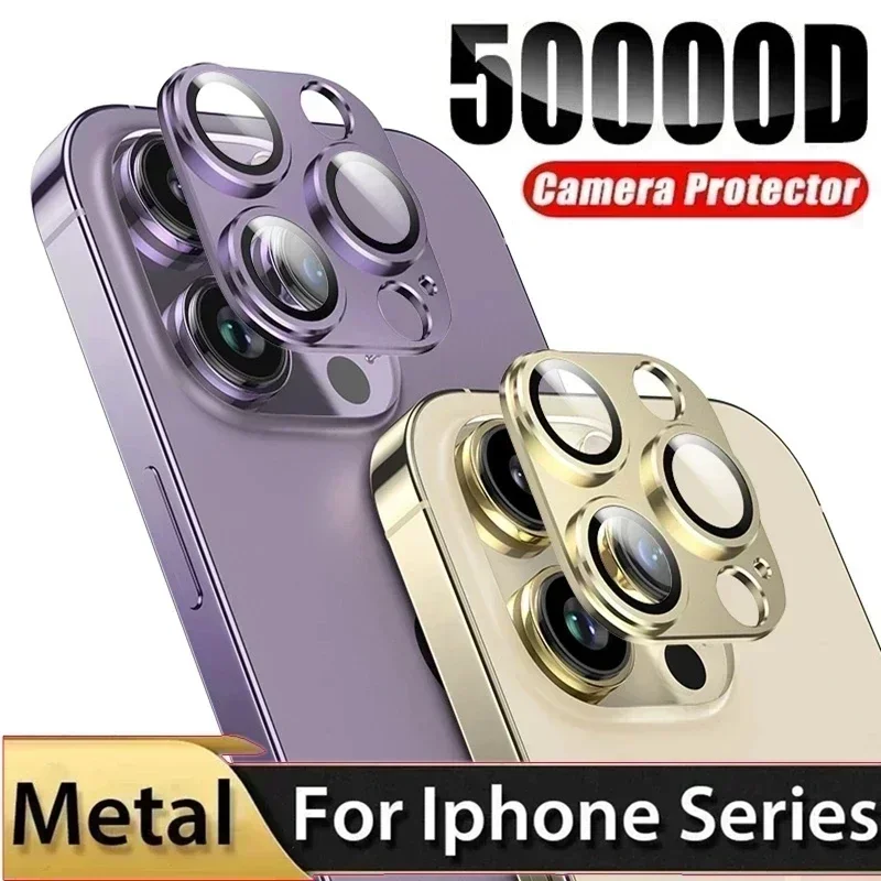 Vidrio Protector de lente de cámara de Metal para iPhone 15 15 Plus, película protectora de lente trasera HD para iPhone 15 Plus