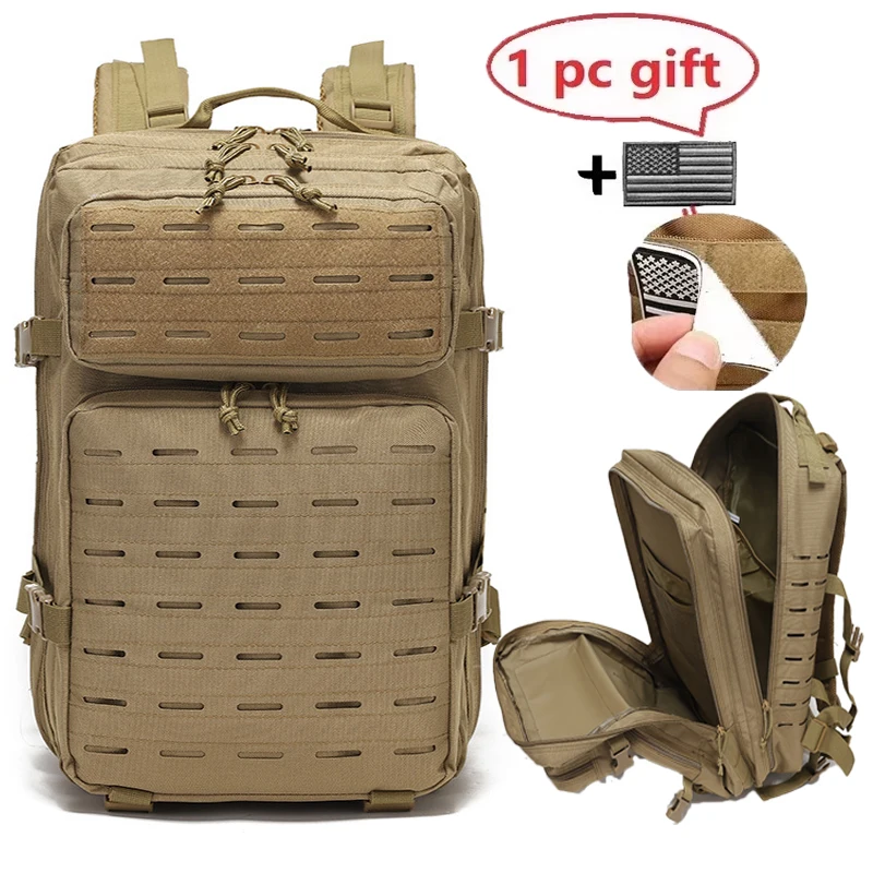 50L Tactical Backpack Laser Backpack Military Bag Mochila Waterproof Army Molle Camping Hunting Travel Fishing Sports Rucksacks