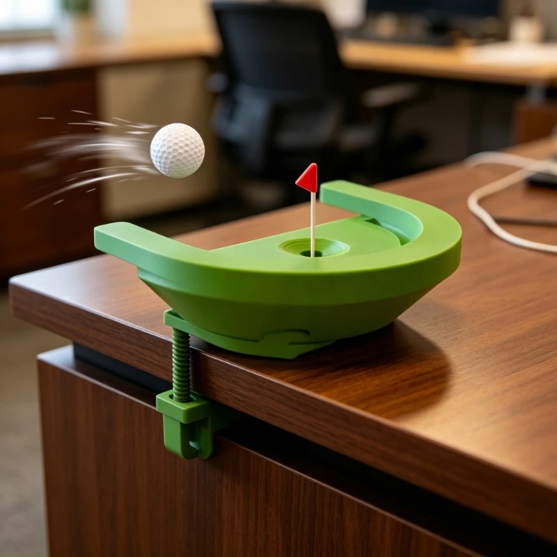  Mini 3D Printed Desktop Golf Game Set With Realistic Course Design For Office Entertainment