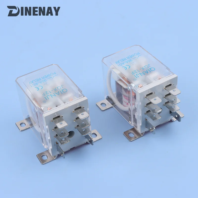 JQX-12F-2Z 12VDC/24VDC/220VAC 30A 8 Pin Electromagnetic Power Relay DPDT 2 NO 2 NC