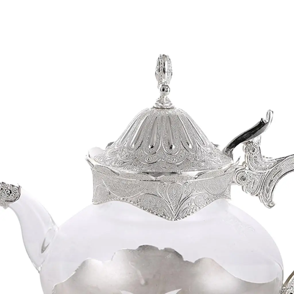 Gorgeous 800ml Palace Glass Teapot Cold Kettle European Style Home Decor Kitchen Glassware