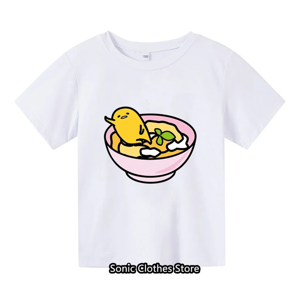 2024 Summer New MINISO Cinnamon T-shirt 3-14 Year Old Children's Wear Girls and Boys Fashion Short Sleeve Cartoon T-shirt