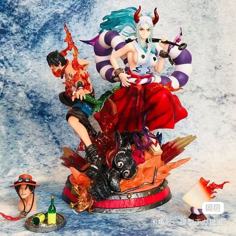 One Piece 30cm Comprehensive Action Doll And Portgas D Ace Gk Statue Model Series Decorative Accessories Children Surprise Gifts