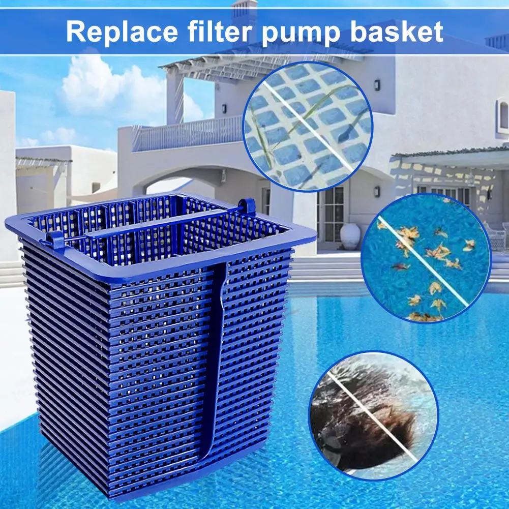 

Hard Pool Pump Basket Professional Pool Filter Basket with Handle Swimming Pool Pump Basket Accessories