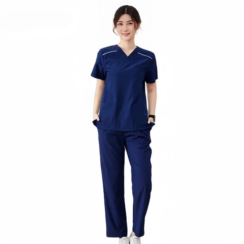 Operating room laundry set, unisex large size, moisture-absorbing and breathable, multi-pocket, dental aesthetic clinic medical