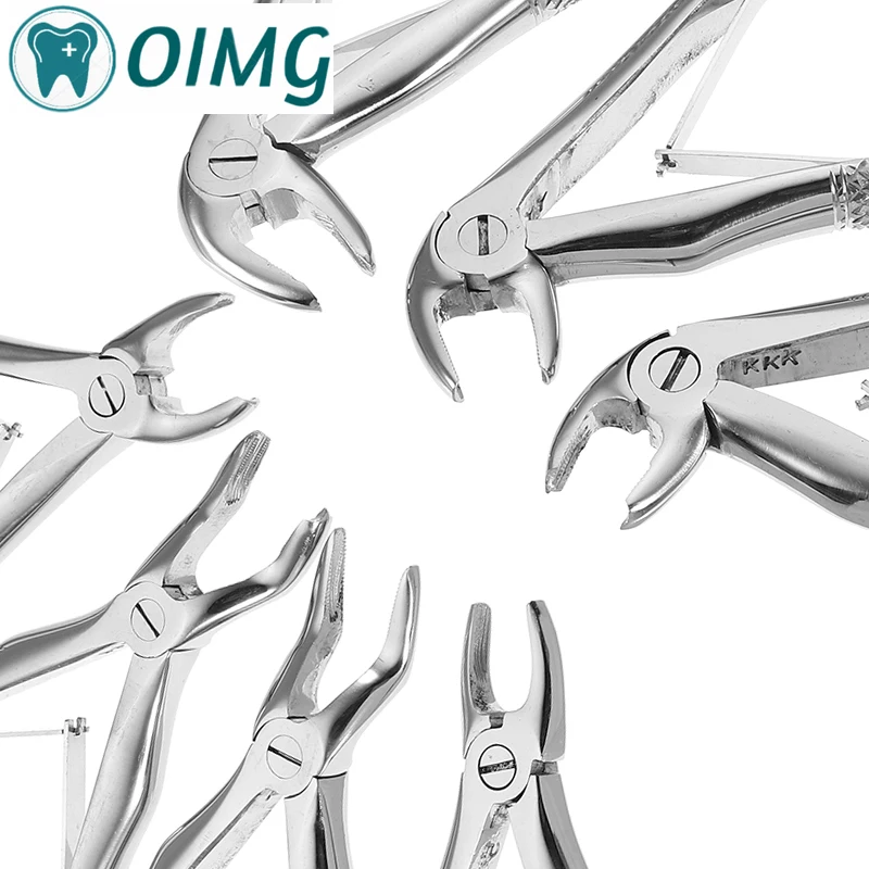 Dental Forceps Tooth Extraction Forcep Pliers Kit 7pcs for Child&10pcs for Adult Stainless Steel Orthodontic Dental  Tools