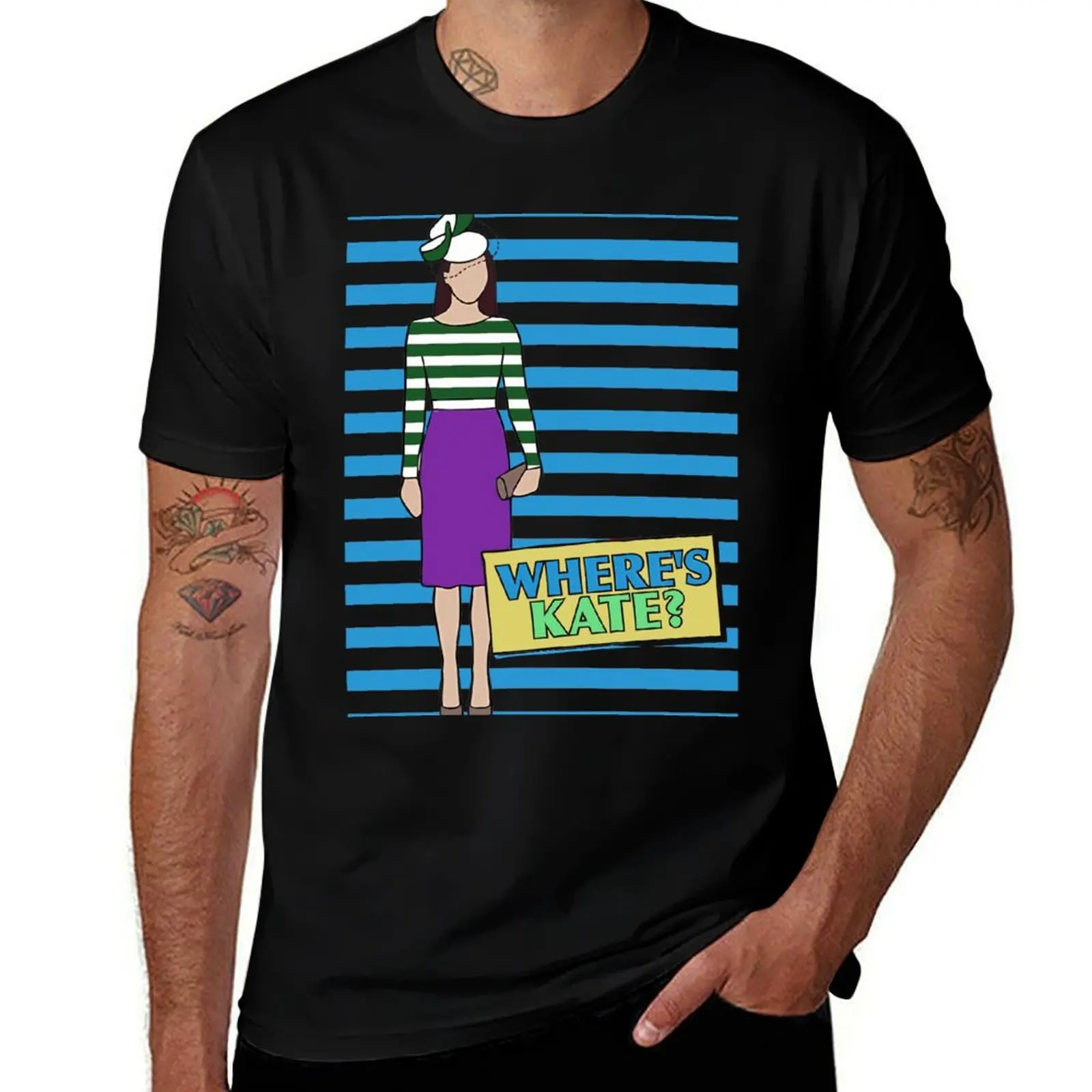 

Wheres Kate Middleton Kate Middleton Is Missing Wheres Waldo T-Shirt funny t shirts cotton anime t shirts oversize T-Shirt