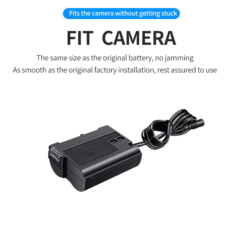 HQIX for Nikon D7500 D850 750Z6Ⅱ D610 D810A Z7Ⅱ D7000 D7200 ZR Z7 V1 Z6 Camera EP-5B Virtual Battery USB Power Adapte