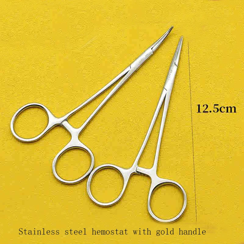 Stainless steel hemostatic forceps needle-holding forceps straight elbow vascular forceps