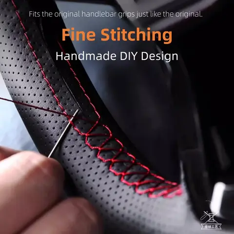 Car Steering Wheel Cover For Mercedes Benz W203 C-Class 2001-2007 Anti Slip Artificial Leather Car Accessories Steering Wrap 10 best sales w203 interior accessories - №1