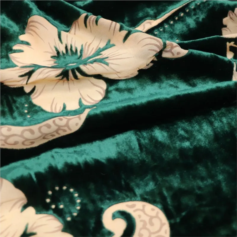 Tecido de veludo brocado viscose impresso tecido manchado e queimado vestido de noite cheongsam novo estilo chinês