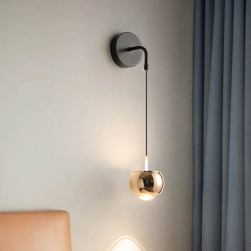 

Прикроватный настенный светильник для спальни, современный, простой, креативный, стильный, роскошный, сенсорный светильник для гостиной, фоновая подсветка для телевизора