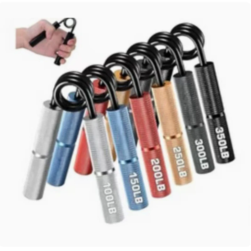 Type A Coarse Grain Grip 50 to 300 lbs Aluminum Alloy Metal Grip Professional Men Fitness Training Hand Strength Metal Equipment