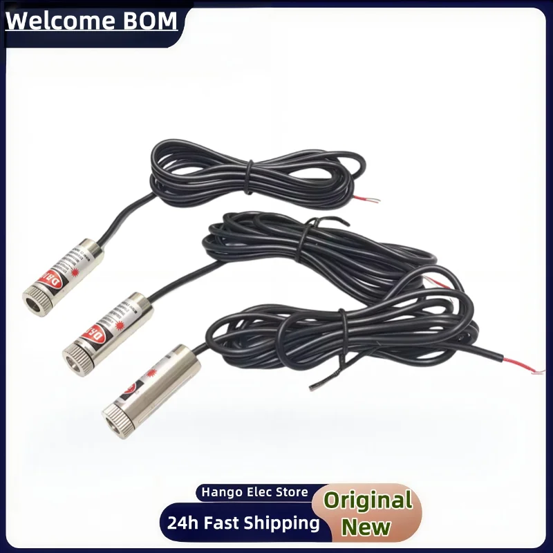 12mm laser module adjustable focal length, red laser head with shielding wire, cross point shape - Image 3