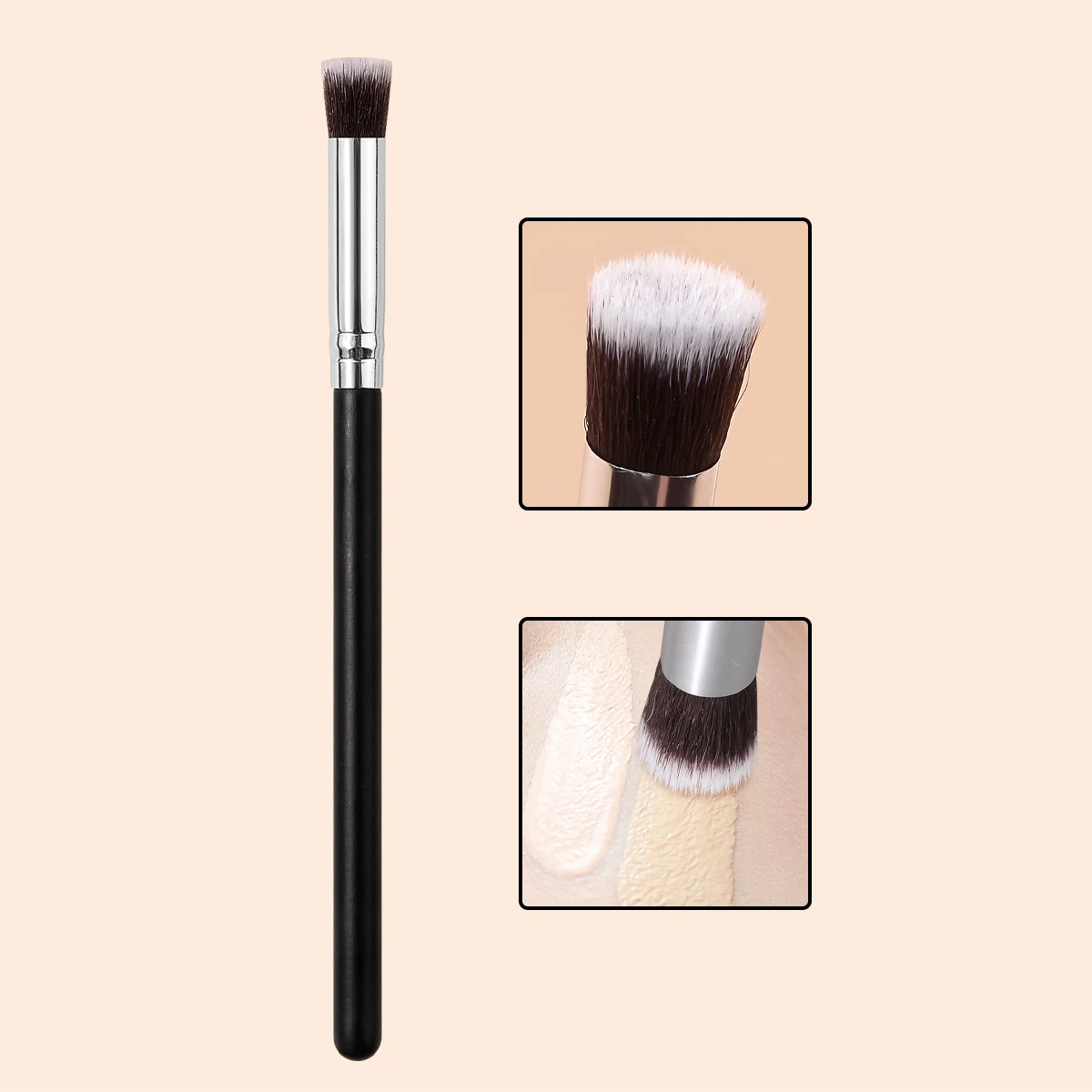 Concealer Brush,Precision Cover Acne Marks, Spots & Dark Circles For Seamless Under-Eye Detail Base Makeup