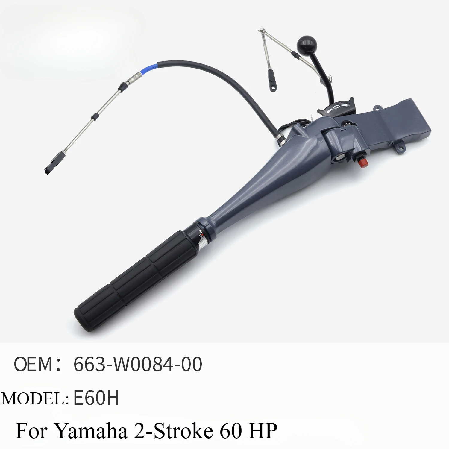 

Outboard Engine Operating Handle for Yamaha 2-stroke E60H 60HP Boat Motor Throttle Handle 663-W0084-00