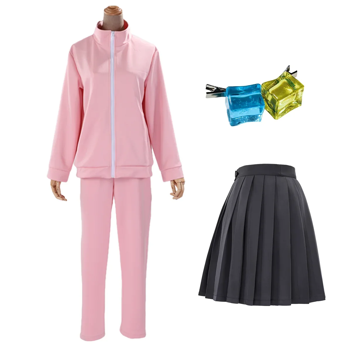 

Cosplay Bocchi The Rock Anime Cosplay Costume Gotoh Hitori Jk Skirt Pants School Uniform Hoodie Wig Pink Halloween Christmas Gif