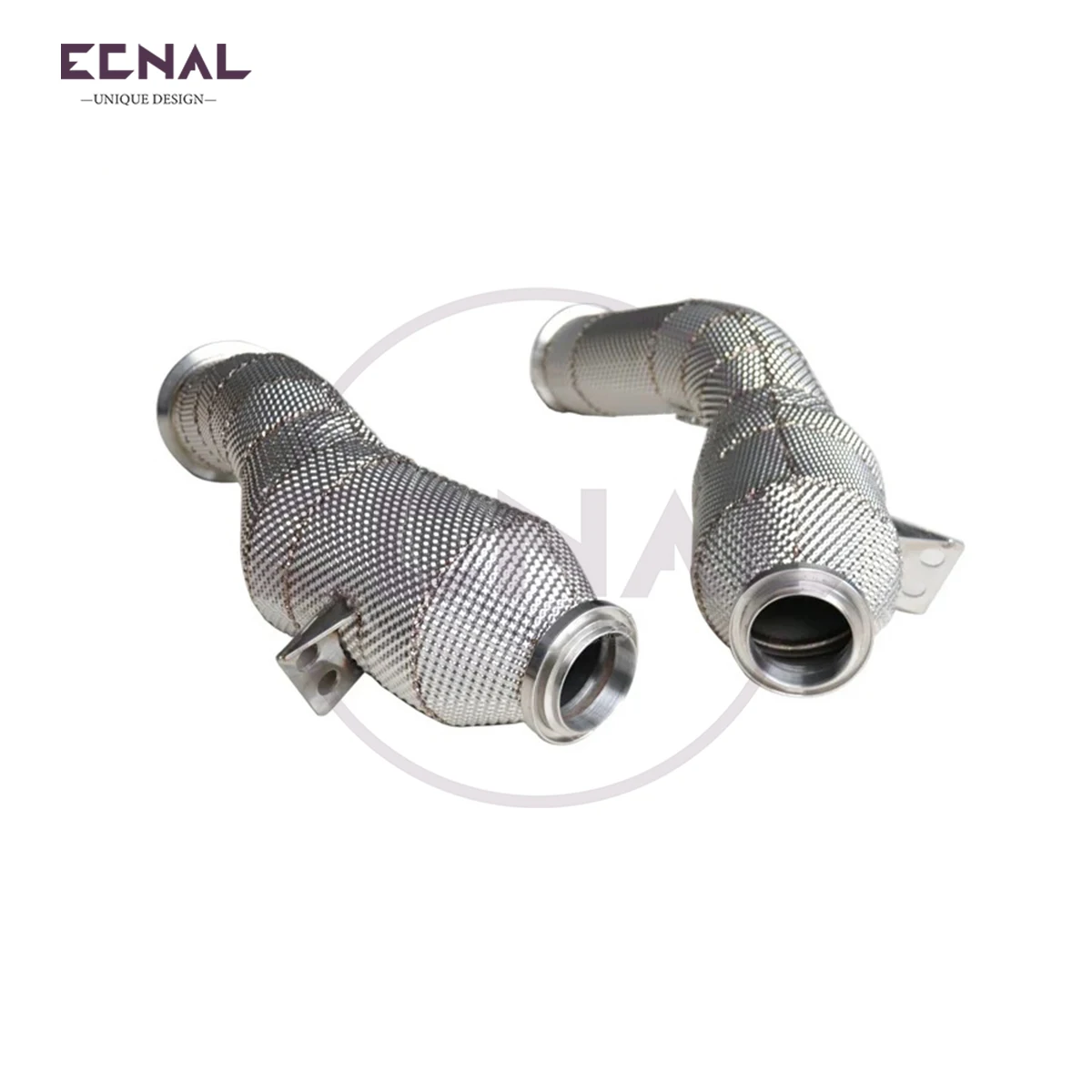 

Ecnal Exhaust for 2017-2023 Benz AMG W205 C43 E43 3.0T High Quality SS304 Sports Insulate Against Heat Exhaust Downpipe